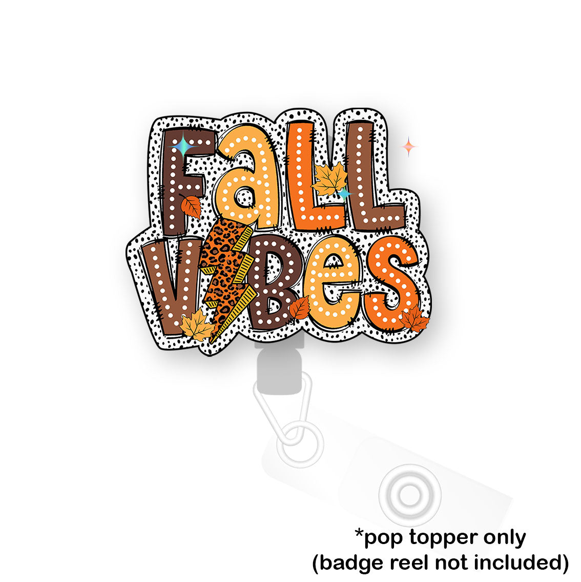 Fall Vibes Leopard Pop Topper - - Topperswap