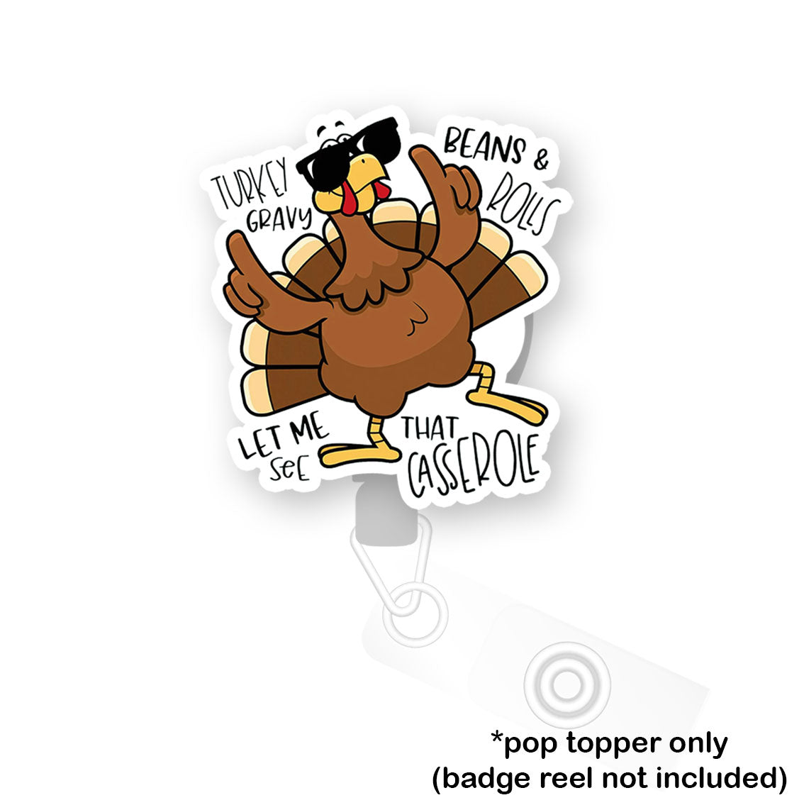 Turkey Casserole Dance Pop Topper - - Topperswap