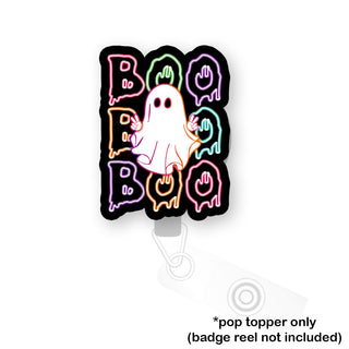 Neon Boo-tastic Ghost Pop Topper