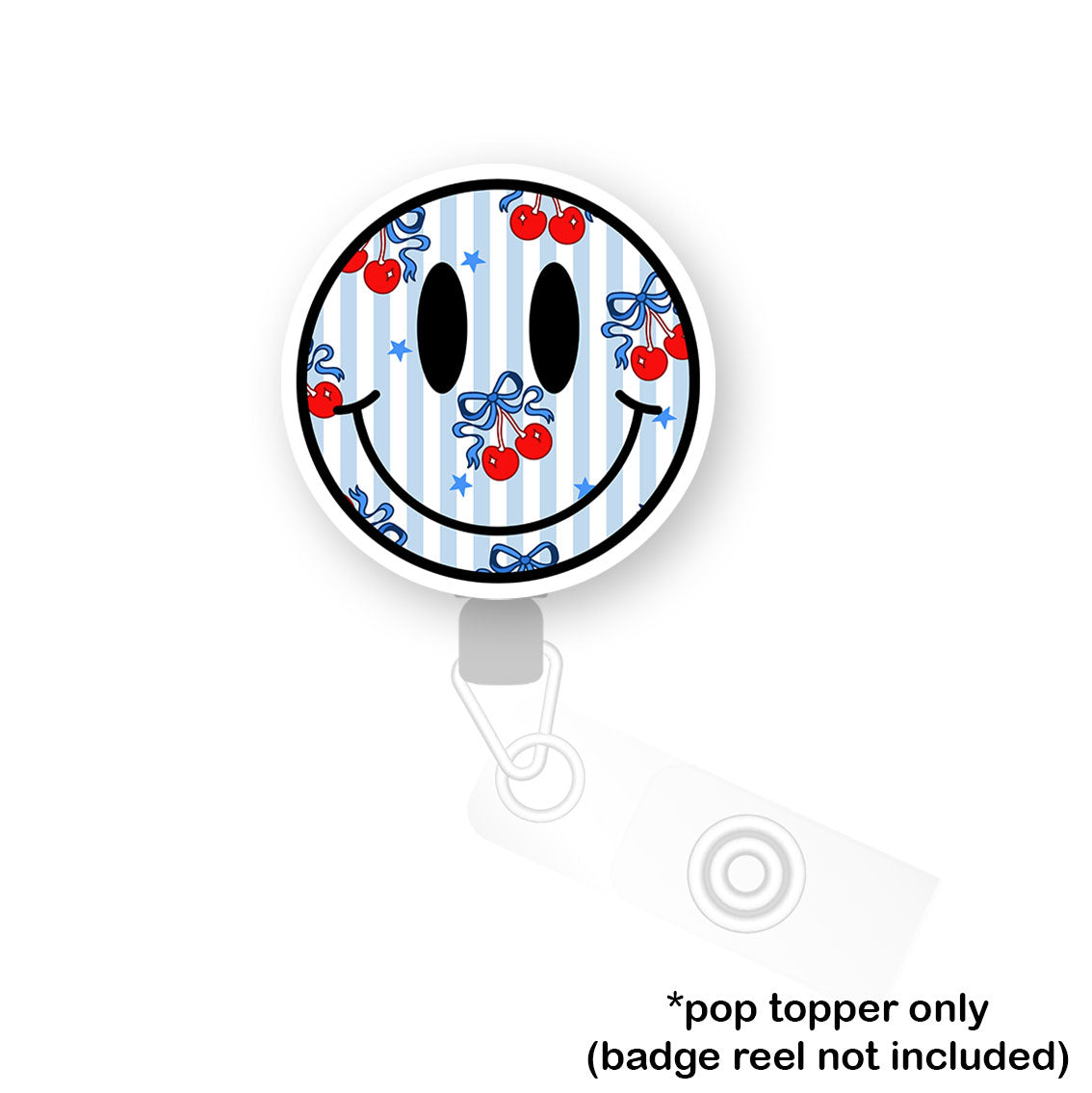 Cherry Bomb Smiley Pop Topper - - Topperswap