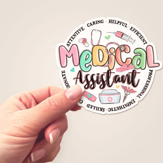 Medical Assistant Virtues Sticker