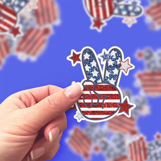 Peace Out, America Sticker