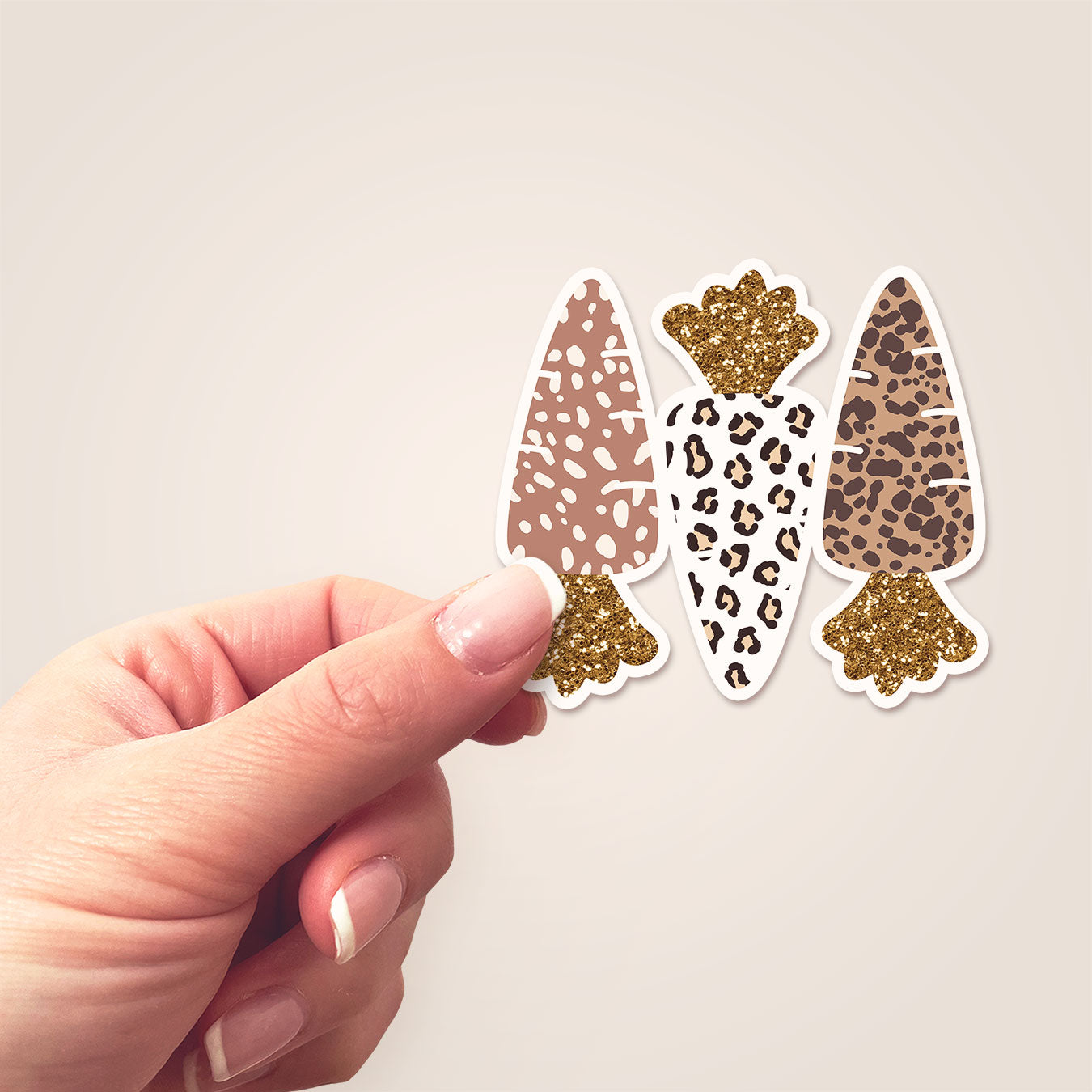Leopard Carrot Chic Sticker - - Topperswap