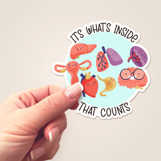 Inside Counts Cute Organs Sticker