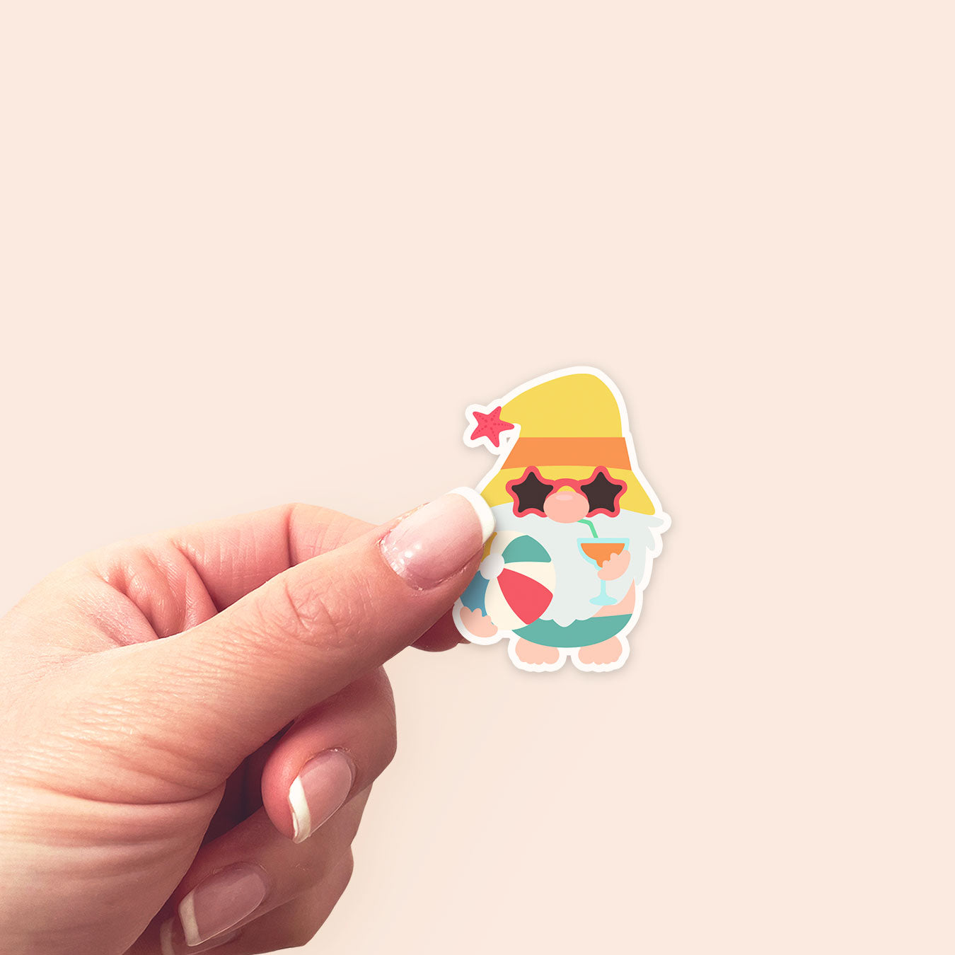 Sunshine Soiree Gnome Sticker - - Topperswap