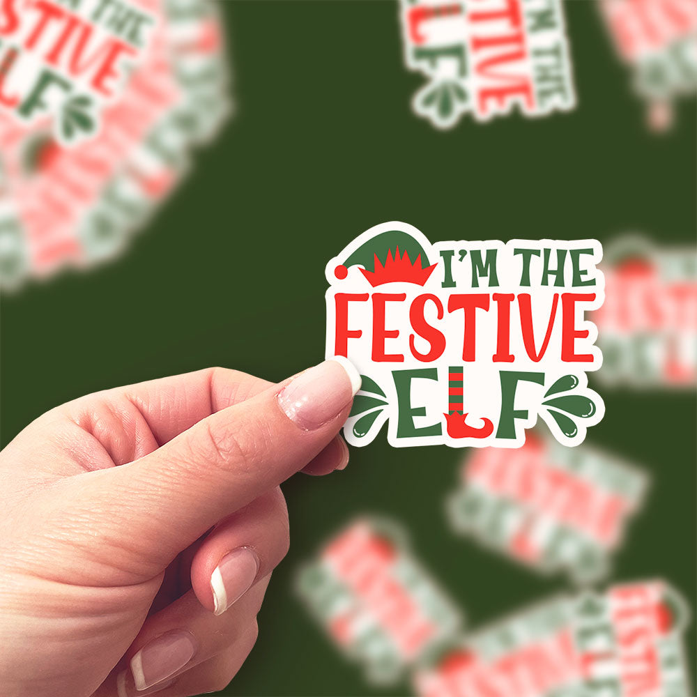 I'm The Festive Elf Sticker - - Topperswap