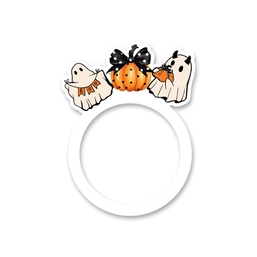 Boo-tiful Polka Pumpkin Swapper - - Topperswap