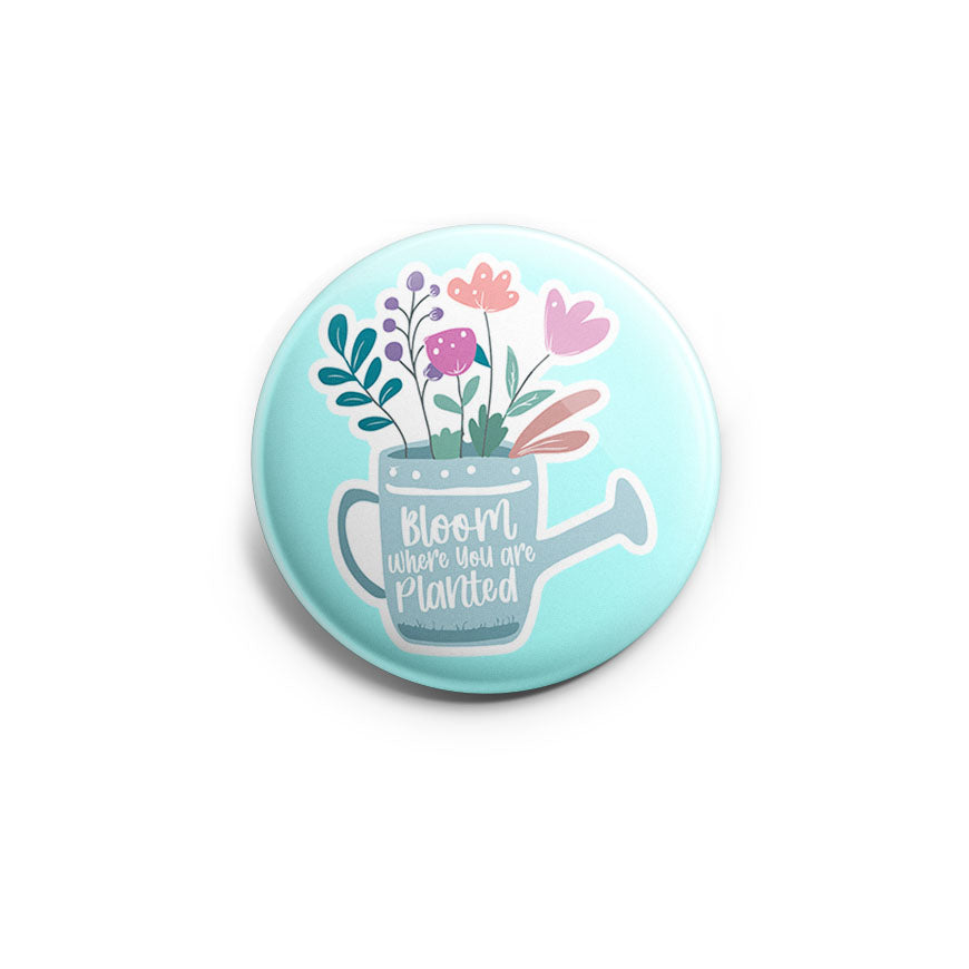 Watering Can Wisdom – Bloom Where You Are Planted Topper - - Topperswap