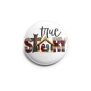 True Story Nativity Scene Topper