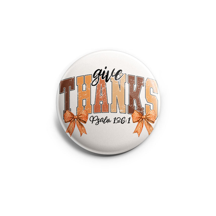 Give Thanks – Psalm 136:1 Topper - - Topperswap