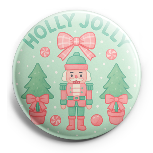 Custom Design – A pastel Christmas illustration with a cute pink and mint gr… - - Topperswap