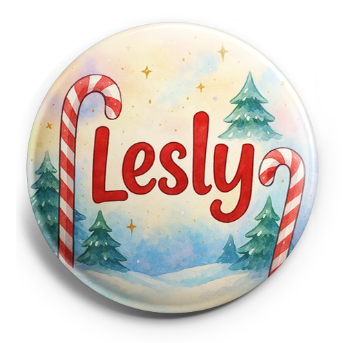 Custom Design – A personalized design prominently featuring the name "Lesly"… - Topper