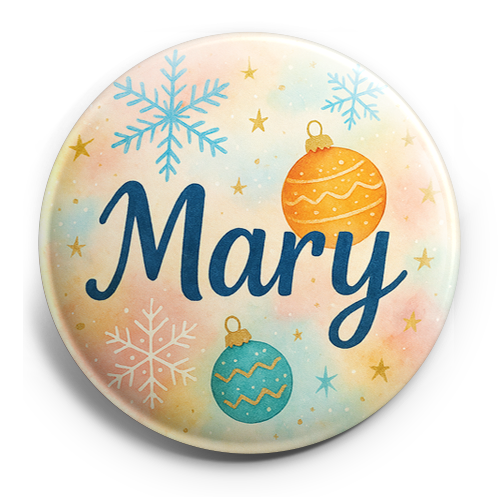Custom Design – A personalized design prominently featuring the name "Mary"… - Topper