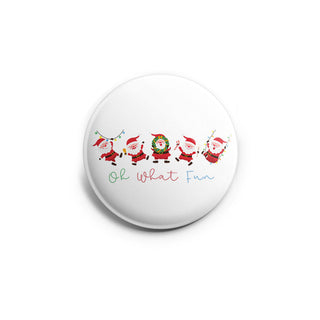 Oh What Fun Dancing Santas Topper