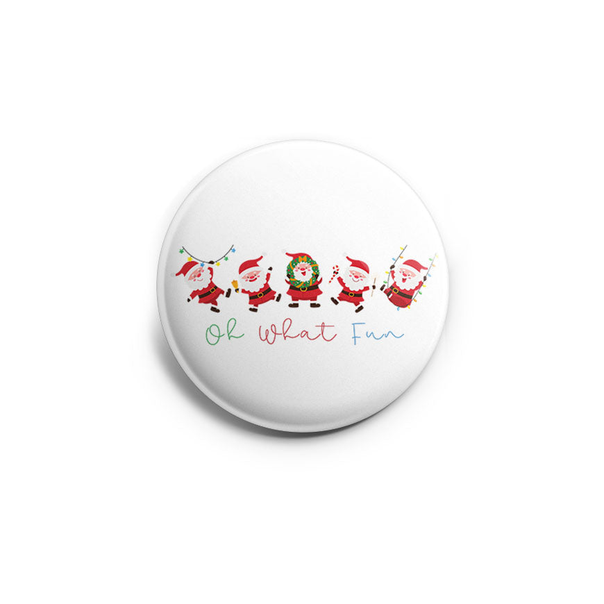 Oh What Fun Dancing Santas Topper - - Topperswap