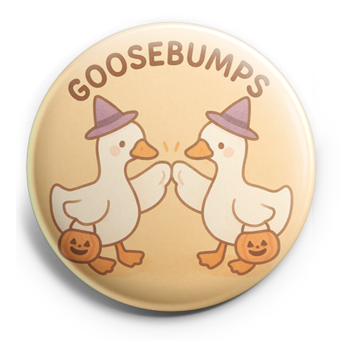 Custom Design – Two Geese giving eachother fist bumps with halloween hats an… - - Topperswap