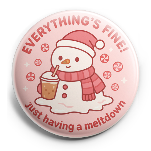 Custom Design – Melting Snowman fully decked out in cozy Christmas attire ho… - - Topperswap