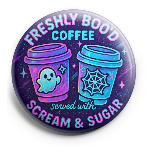 Custom Design – 2 yummy latte to-go cups with ghosts and spider web stickers… - - Topperswap