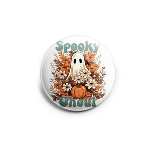 Spooky Ghoul Flowers and Pumpkins Topper