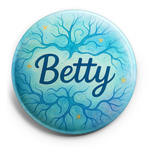 Custom Design – A personalized design prominently featuring the name "Betty"… - Topper