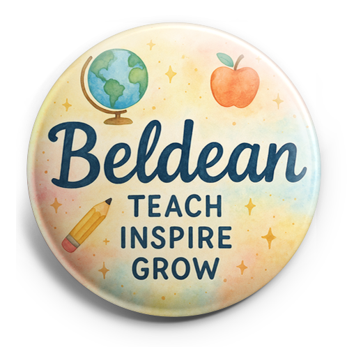 Custom Design – A personalized design prominently featuring the name "Beldea… - Topper
