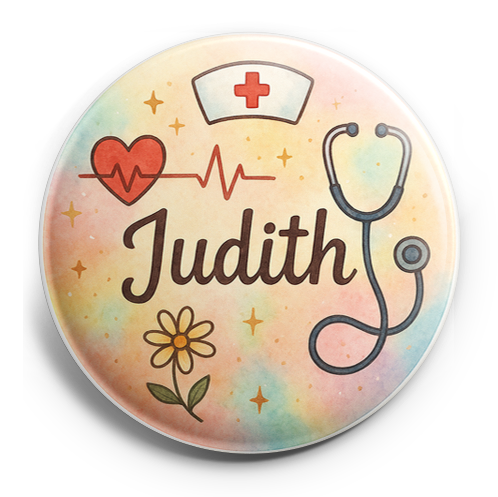 Custom Design – A personalized design prominently featuring the name "Judith… - Topper