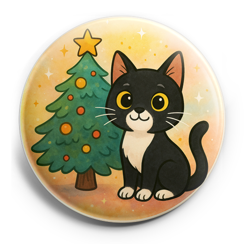 Custom Design – My pet sitter by a Christmas tree - Topper (Regular) - Topperswap