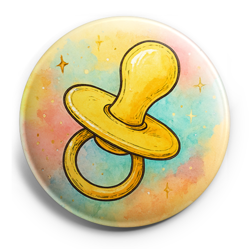 Custom Design – Yellow pacifier - Topper