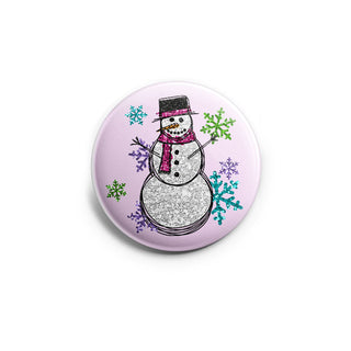 Glittery Snowman Spectacle Topper