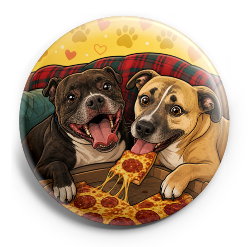 My pet eating pizza - living their best life – Topper