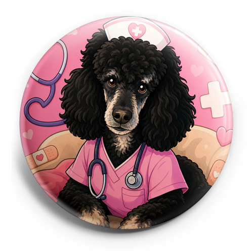 My pet wearing nurse scrubs and a tiny stethoscope - the cut… – Topper