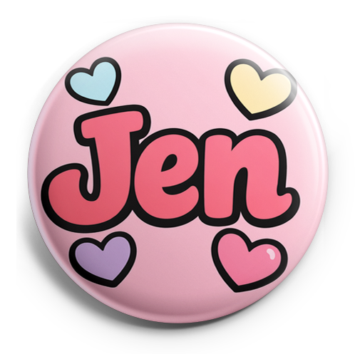 Custom Design – Create a circular badge design with the name 'Jen' as the ma… - - Topperswap