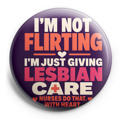 Subtle lesbian pride with funny nursing pun/joke – Topper