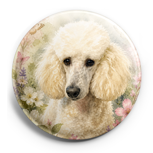 My pet surrounded by spring flowers and butterflies – Topper