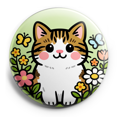 Create a cute, circular badge design featuring Jerry, a Dome…