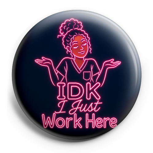 Girl shrugging, with caramel skin and a dark brown curly bun… – Topper