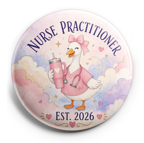 Nurse Practitioner in an arch across the top. Est. 2026 acro… – Topper