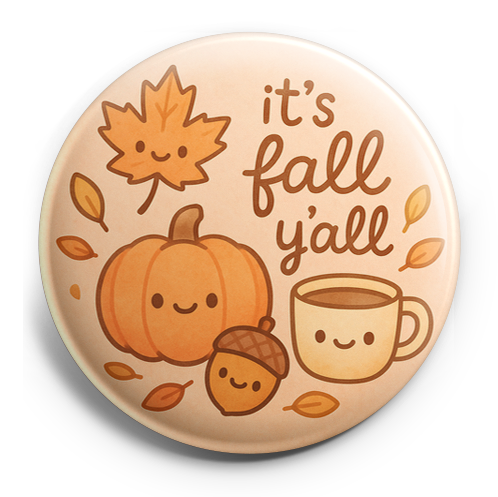 Custom Design – A cute fall theme with the text "it's fall y'all" - - Topperswap
