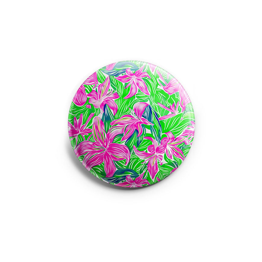 Pink Green Splash Florals Topper - - Topperswap
