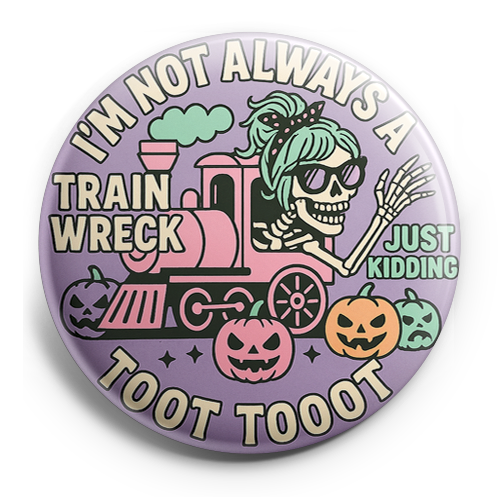 Custom Design – Glammed up Girl Skeleton with Sunglasses handing out of a tr… - - Topperswap