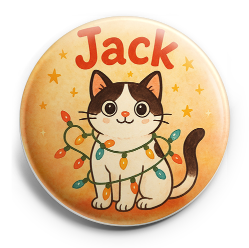 Custom Design – Jack wrapped in twinkling Christmas lights - Topper
