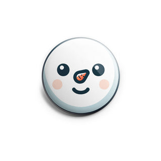 Badge-to-Snowman Face Topper