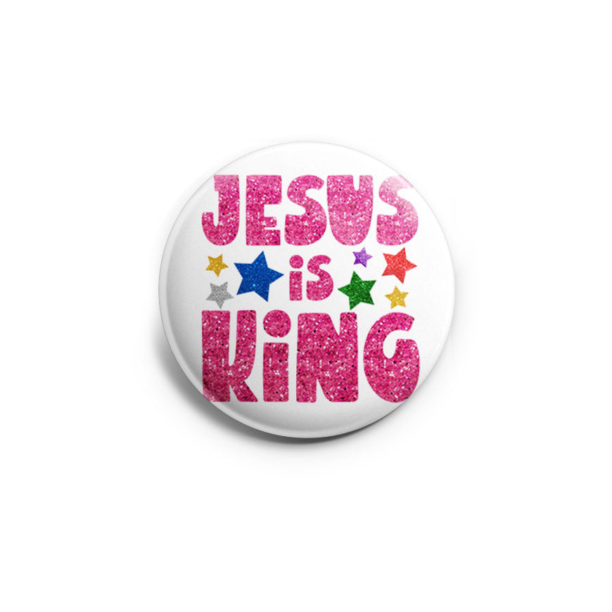 Glittery Jesus is King Topper - Classic Shine - Topperswap