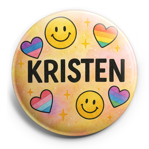 Custom Design – A personalized design prominently featuring the name "Kriste… - Topper