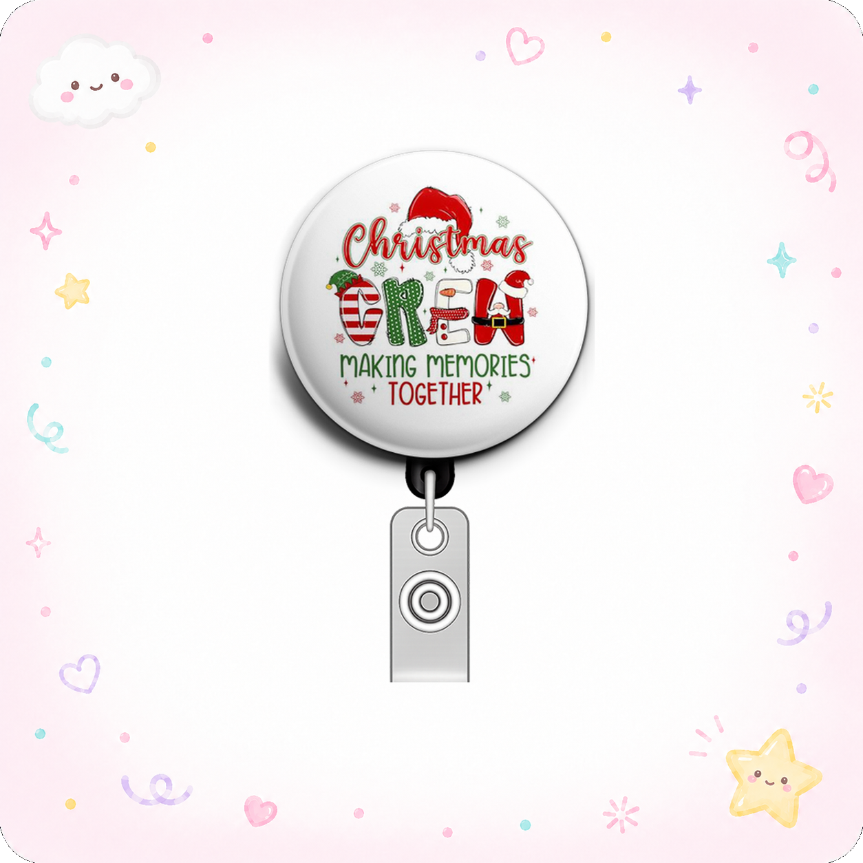 Merry Memory Swapfinity Retractable ID Badge Reel - - Topperswap