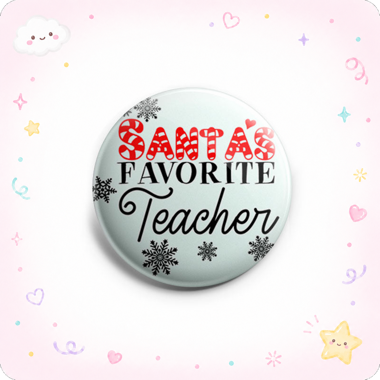 Santa’s Favorite Teacher Topper - Vault - - Topperswap