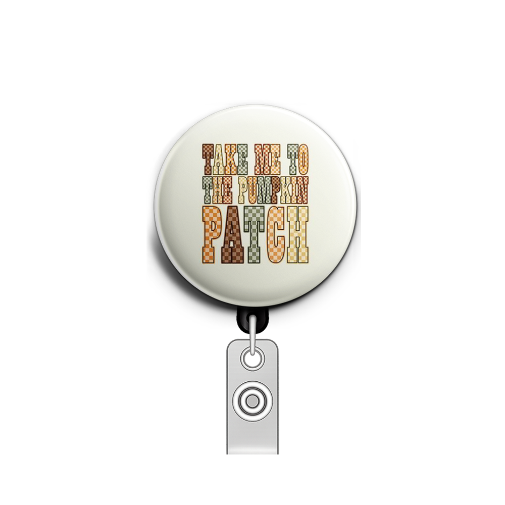 Pumpkin Patch Swapfinity Retractable ID Badge Reel - - Topperswap