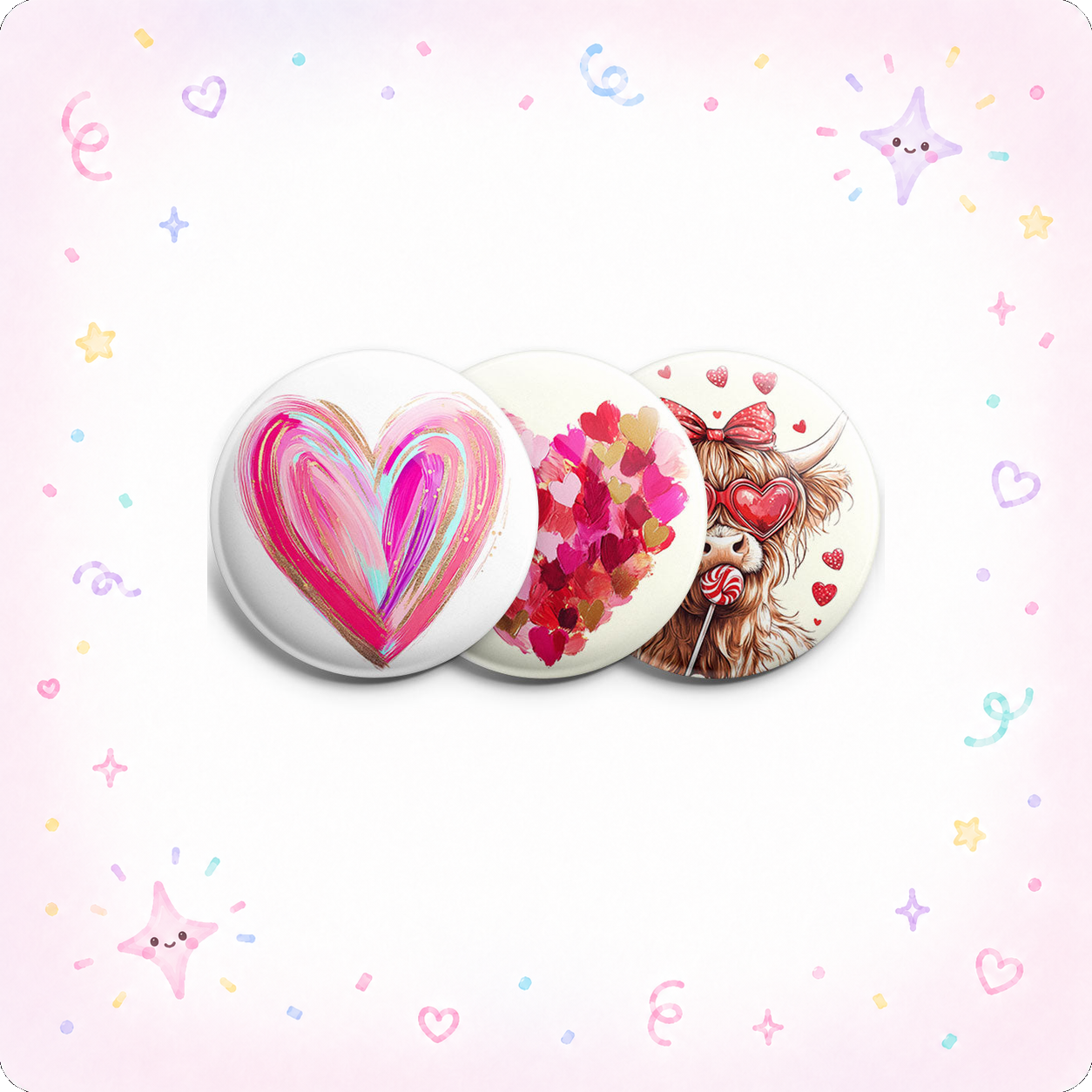 Painterly Love Topper 3-Pack (Save 5%) - - Topperswap