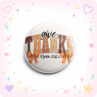 Give Thanks – Psalm 136:1 Topper