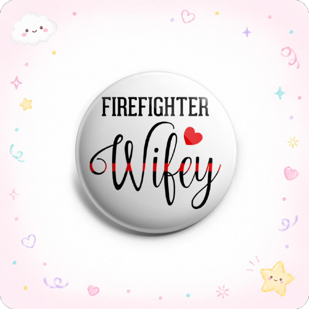 Firefighter Wifey Topper - - Topperswap